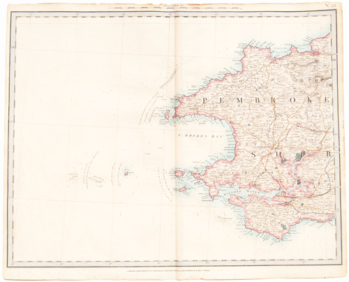 antique map of England, Wales and Scotland Railways and Stations Cruchley 1862